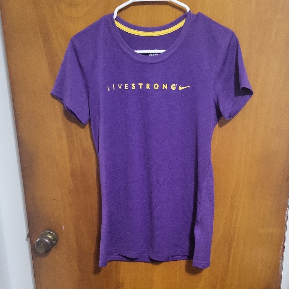 Nike Purple Livestrong Shirt Size Small